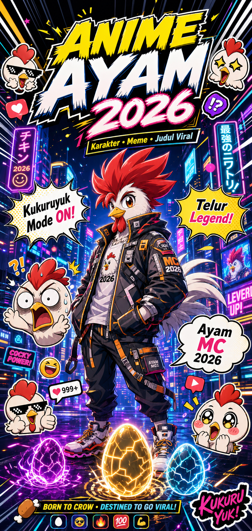 Anime Ayam 2026: Karakter, Meme, dan Judul Unik yang Viral - ayam