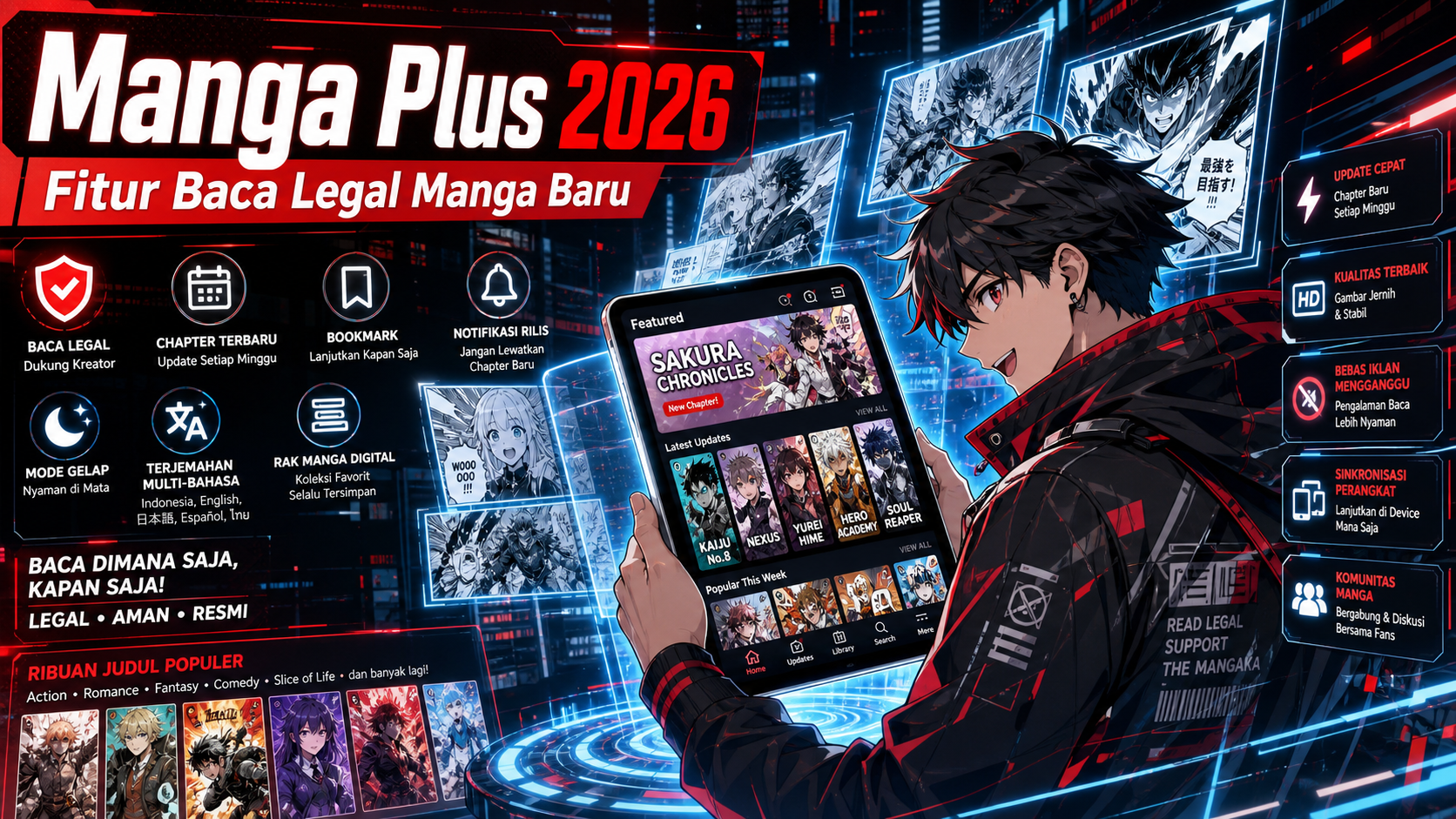 Manga Plus by Shueisha 2026: Fitur Baca Legal Manga Baru - mangaplus