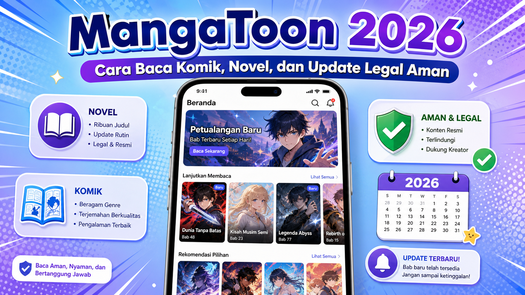 MangaToon 2026: Cara Baca Komik, Novel, dan Update Legal Aman - mangatoon