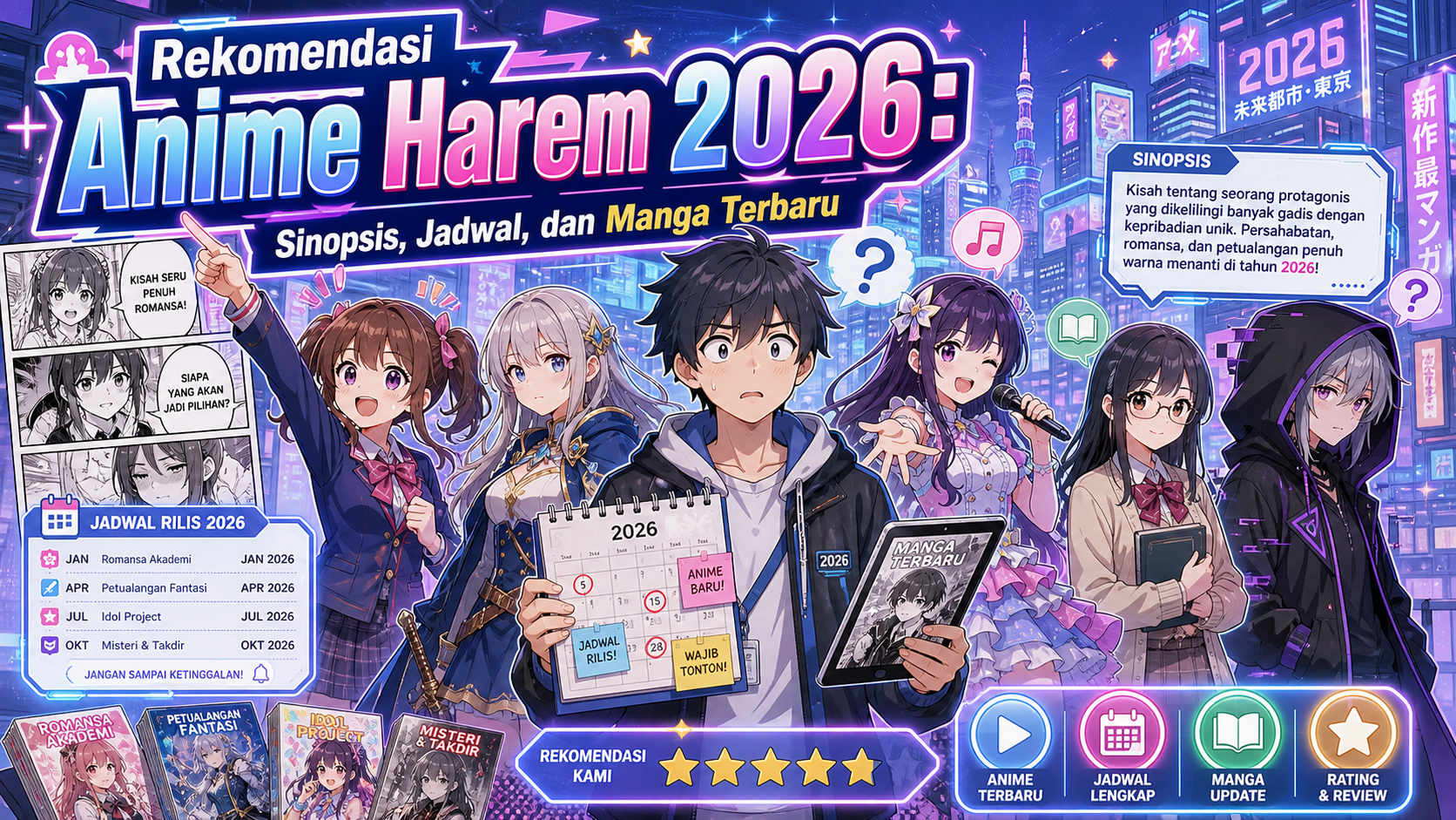 Rekomendasi Anime Harem 2026: Sinopsis, Jadwal, dan Manga Terbaru - harem