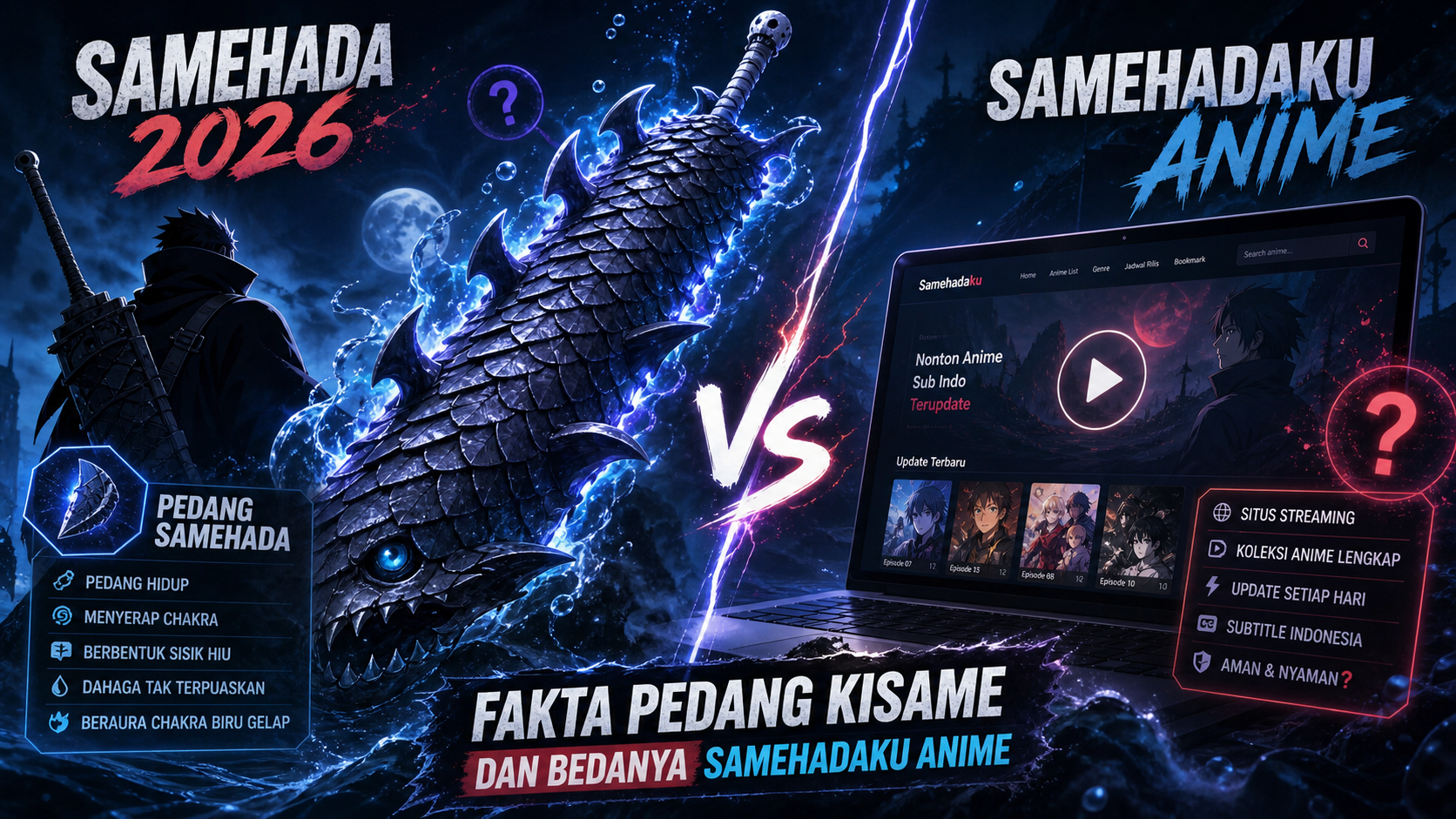 Samehada 2026: Fakta Pedang Kisame dan Bedanya Samehadaku Anime - samehada