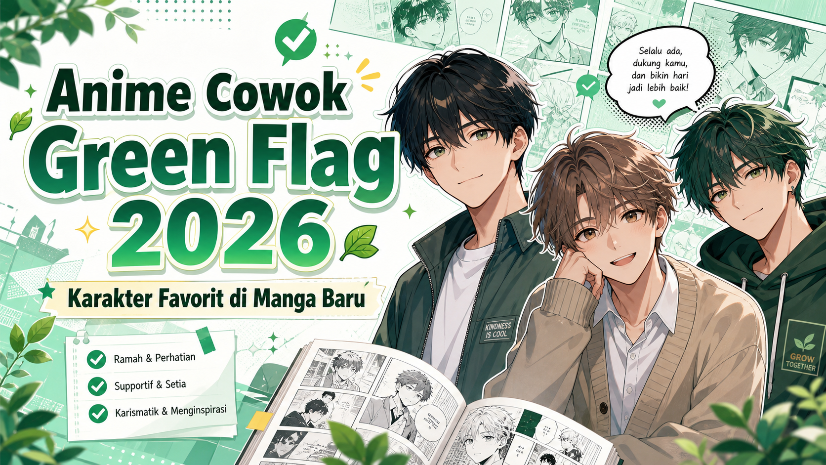 anime - Anime Cowok Green Flag 2026: Karakter Favorit di Manga Baru