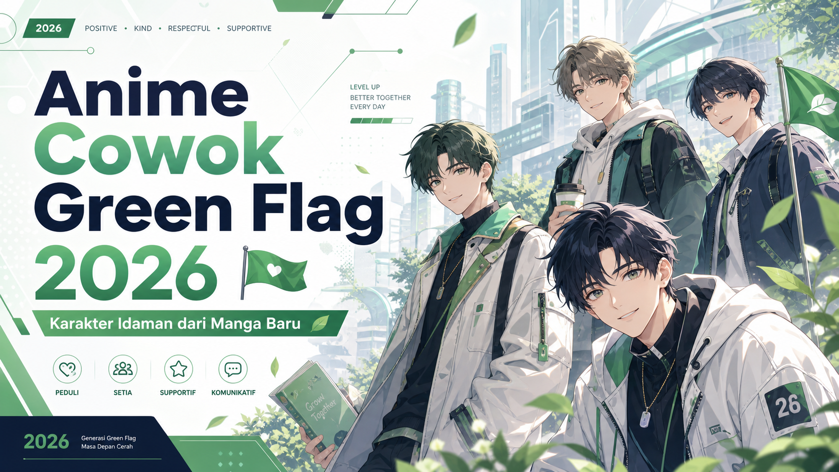 anime - Anime Cowok Green Flag 2026: Karakter Idaman dari Manga Baru