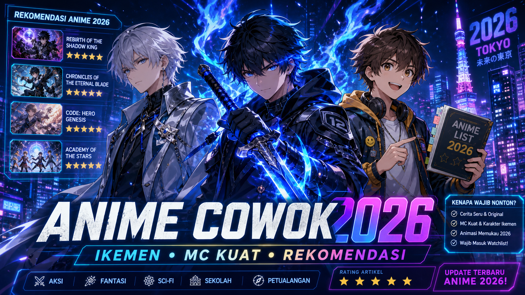 Anime Cowok 2026: Karakter Ikemen, MC Kuat, dan Rekomendasi - anime