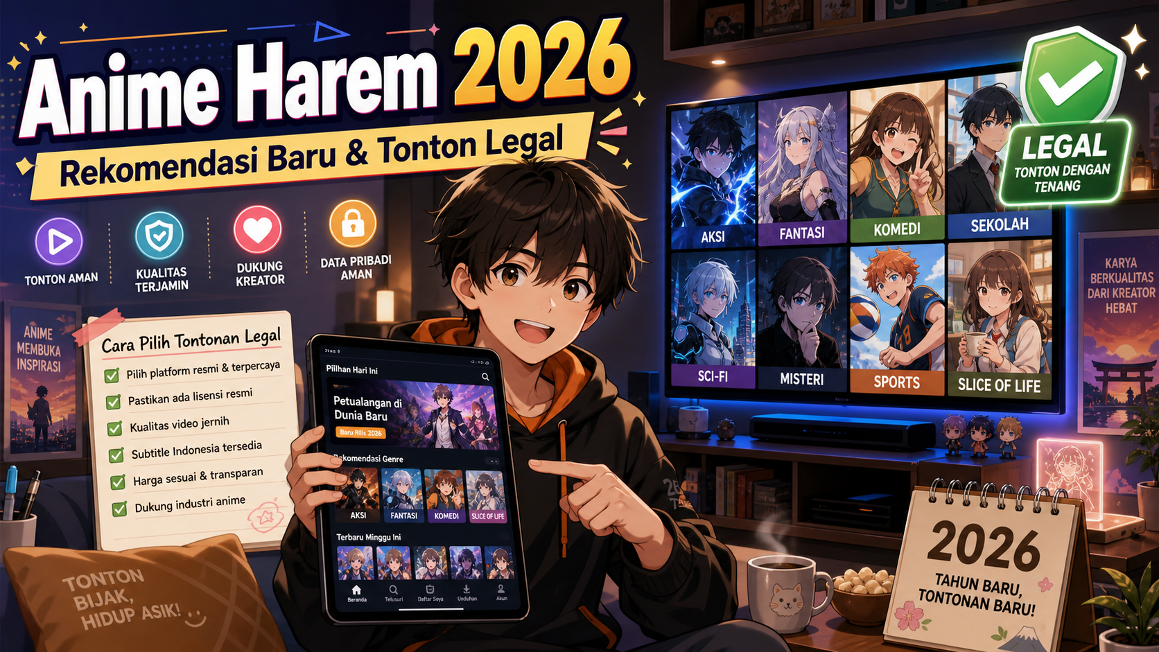 Anime Harem 2026: Rekomendasi Baru dan Cara Pilih Tontonan Legal - harem