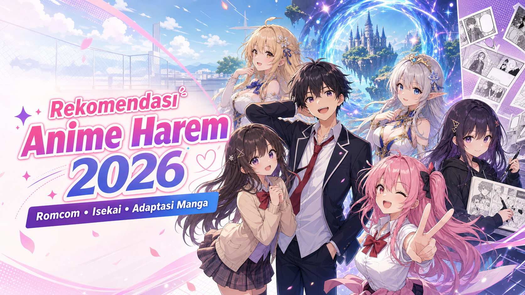 harem - Rekomendasi Anime Harem 2026: Romcom, Isekai, dan Adaptasi Manga