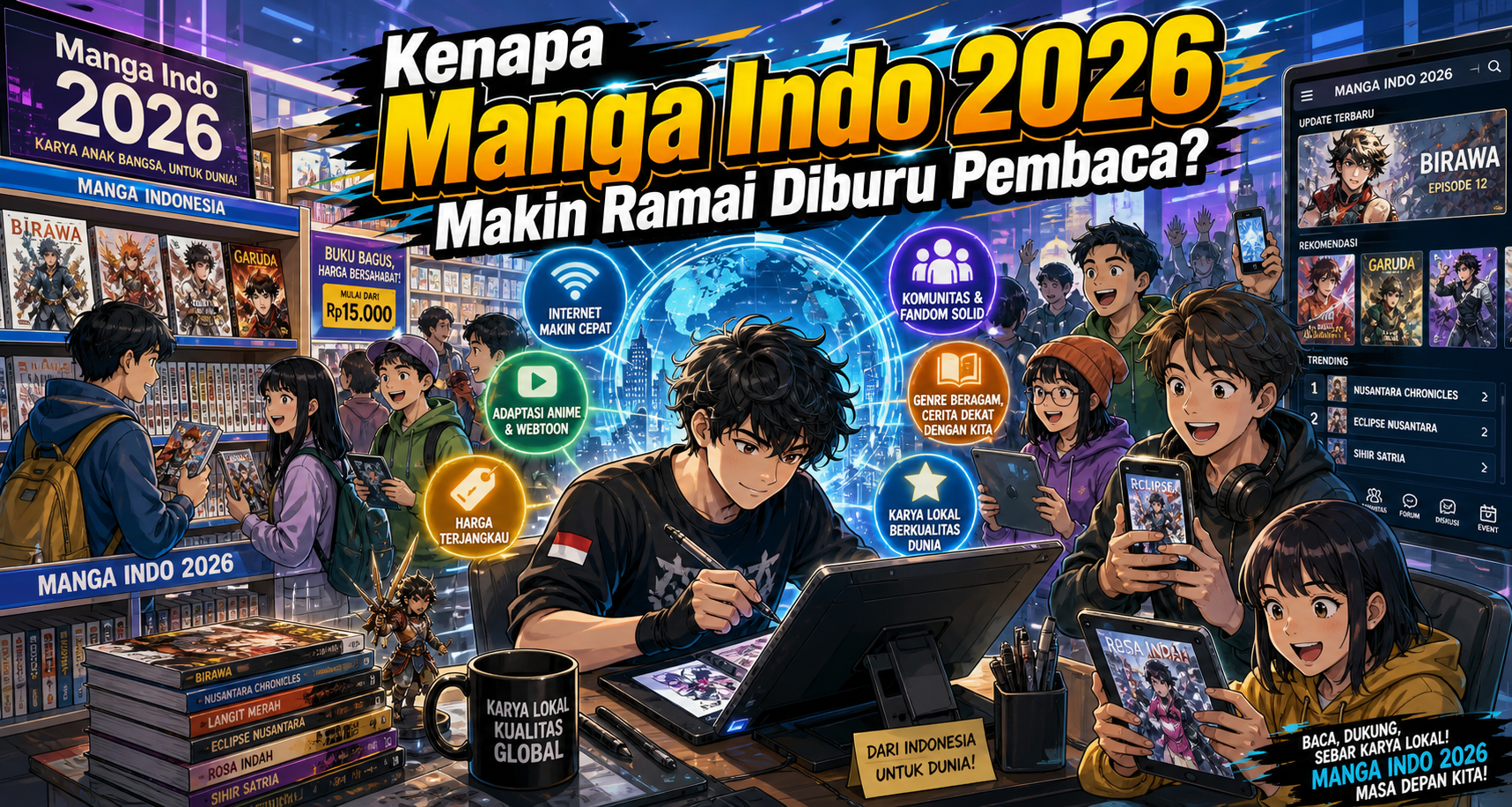 Kenapa Manga Indo 2026 Makin Ramai Diburu Pembaca? - manga