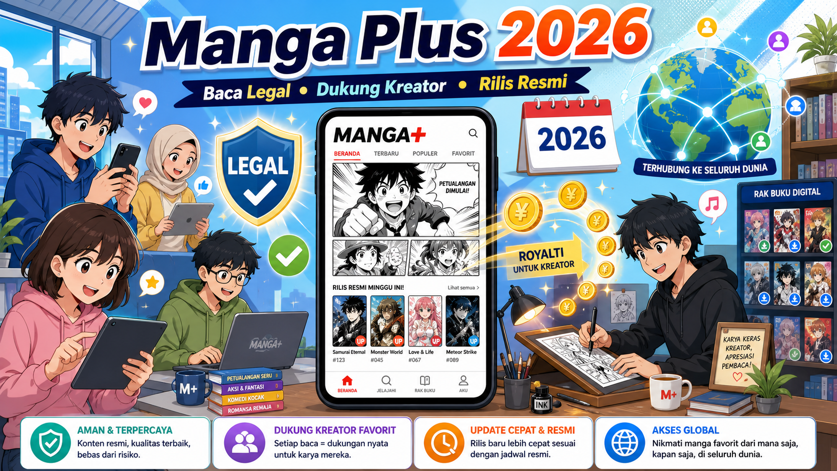 Kenapa Manga Plus by Shueisha 2026 Jadi Penting untuk Pembaca Legal? - mangaplus