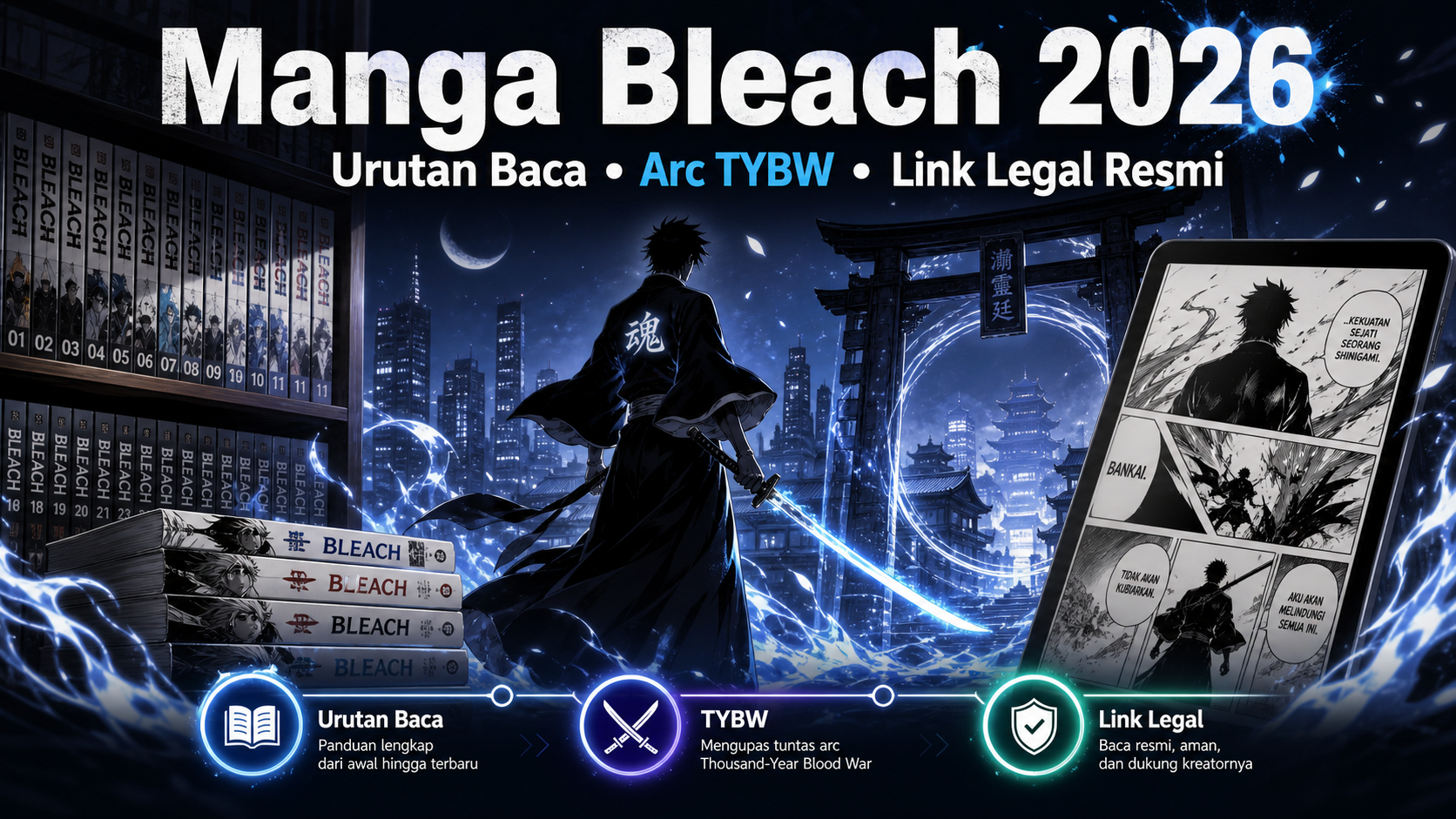 Manga Bleach 2026: Urutan Baca, Arc TYBW, dan Link Legal Resmi - bleach