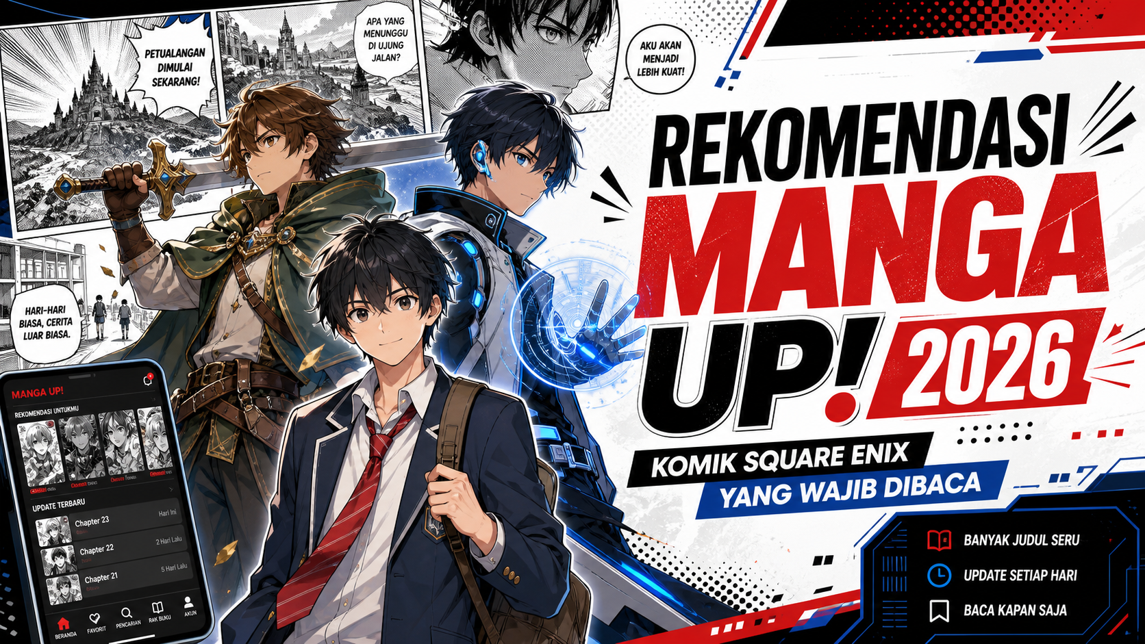 mangaup - Rekomendasi Manga UP! 2026: Komik Square Enix yang Wajib Dibaca