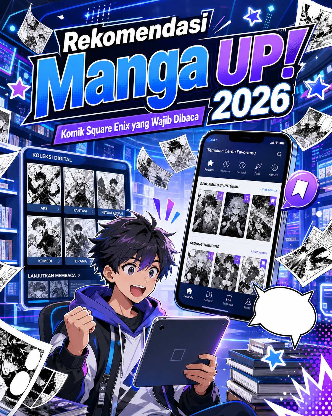 Rekomendasi Manga UP! 2026: Komik Square Enix yang Wajib Dibaca - mangaup
