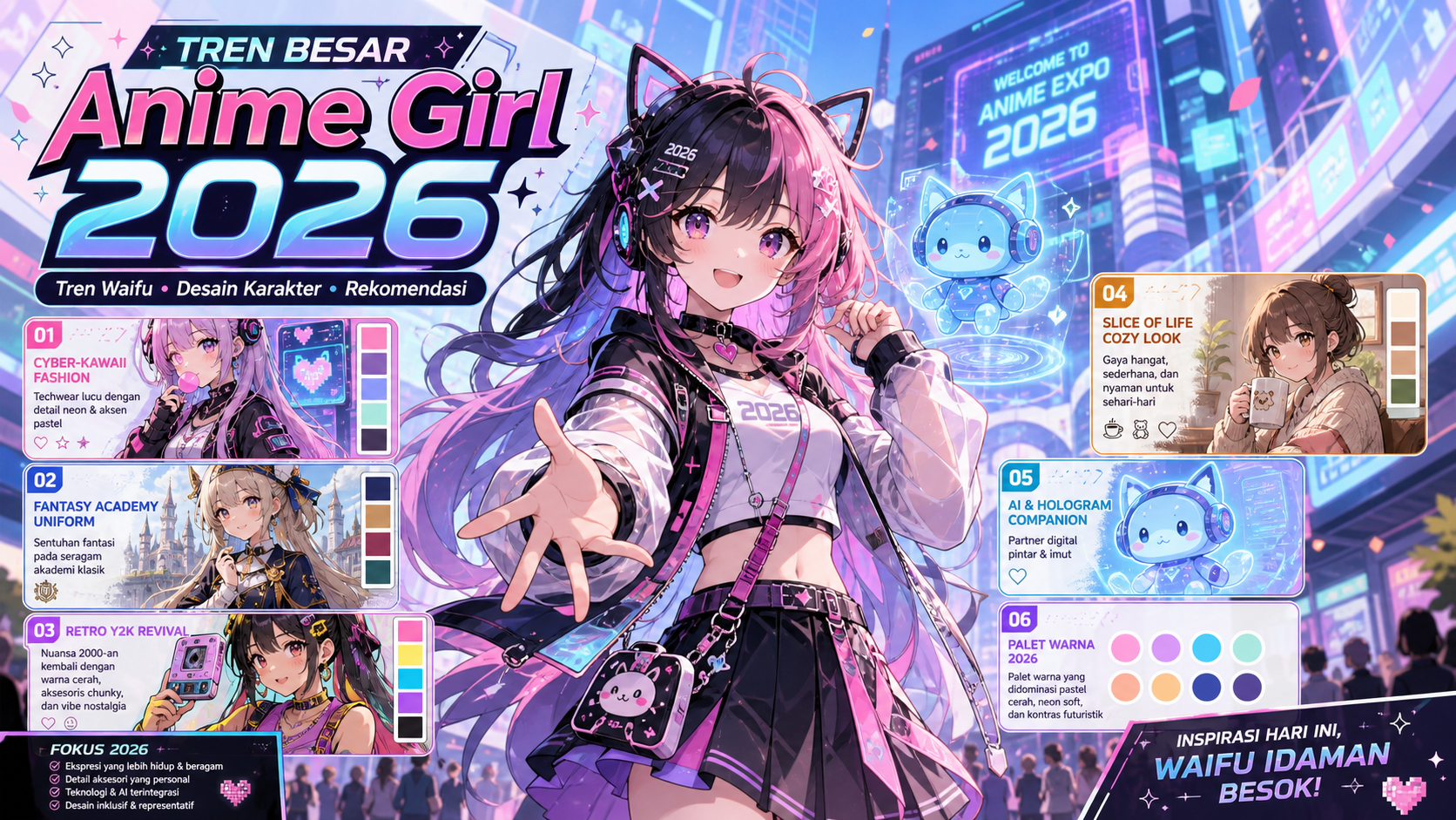 Tren Besar Anime Girl 2026 - anime