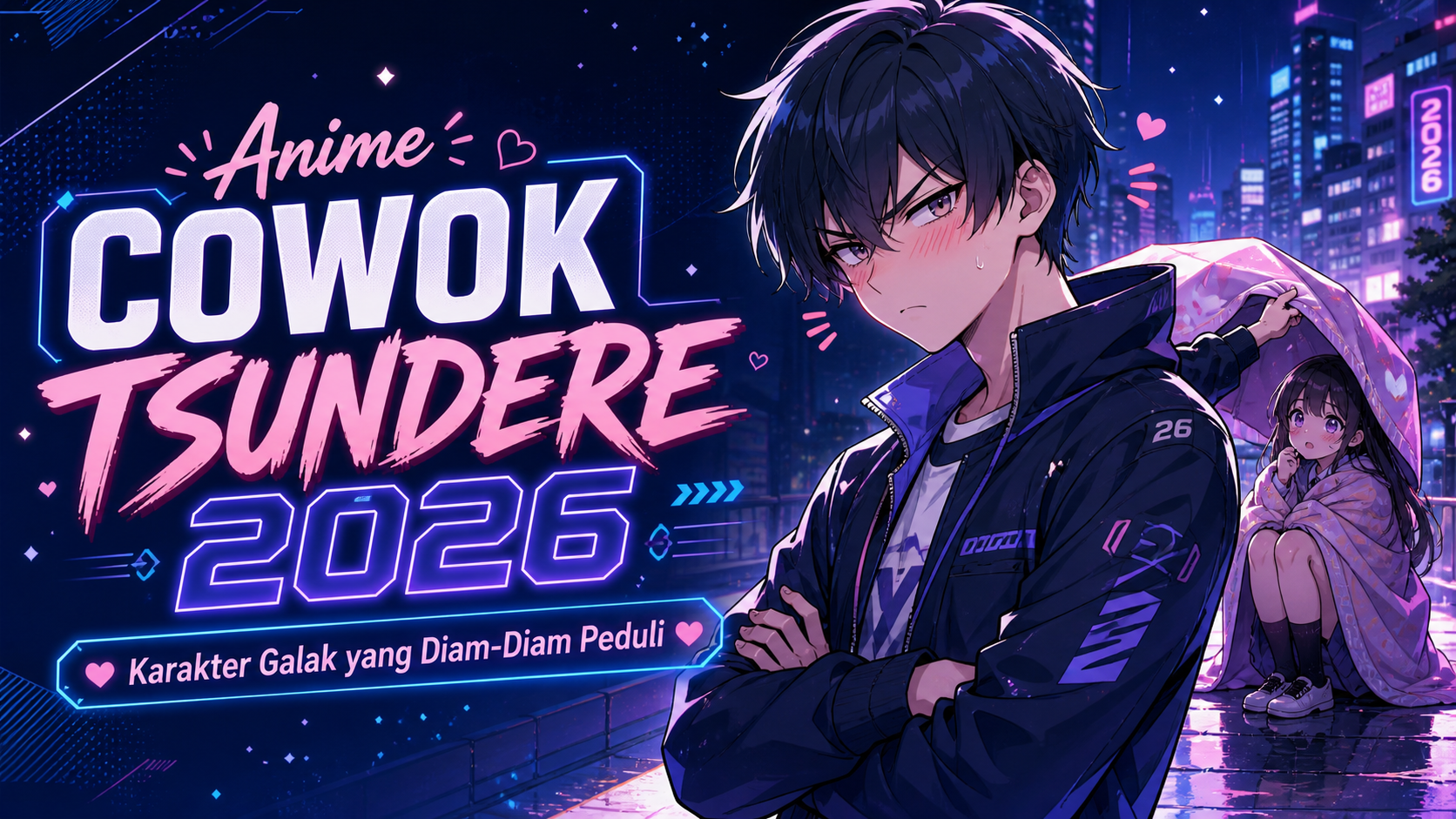 tsundere - Anime Cowok Tsundere 2026: Karakter Galak yang Diam-Diam Peduli