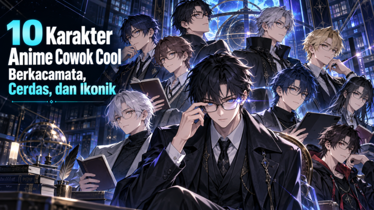 anime - 10 Karakter Anime Cowok Cool Berkacamata, Cerdas, dan Ikonik
