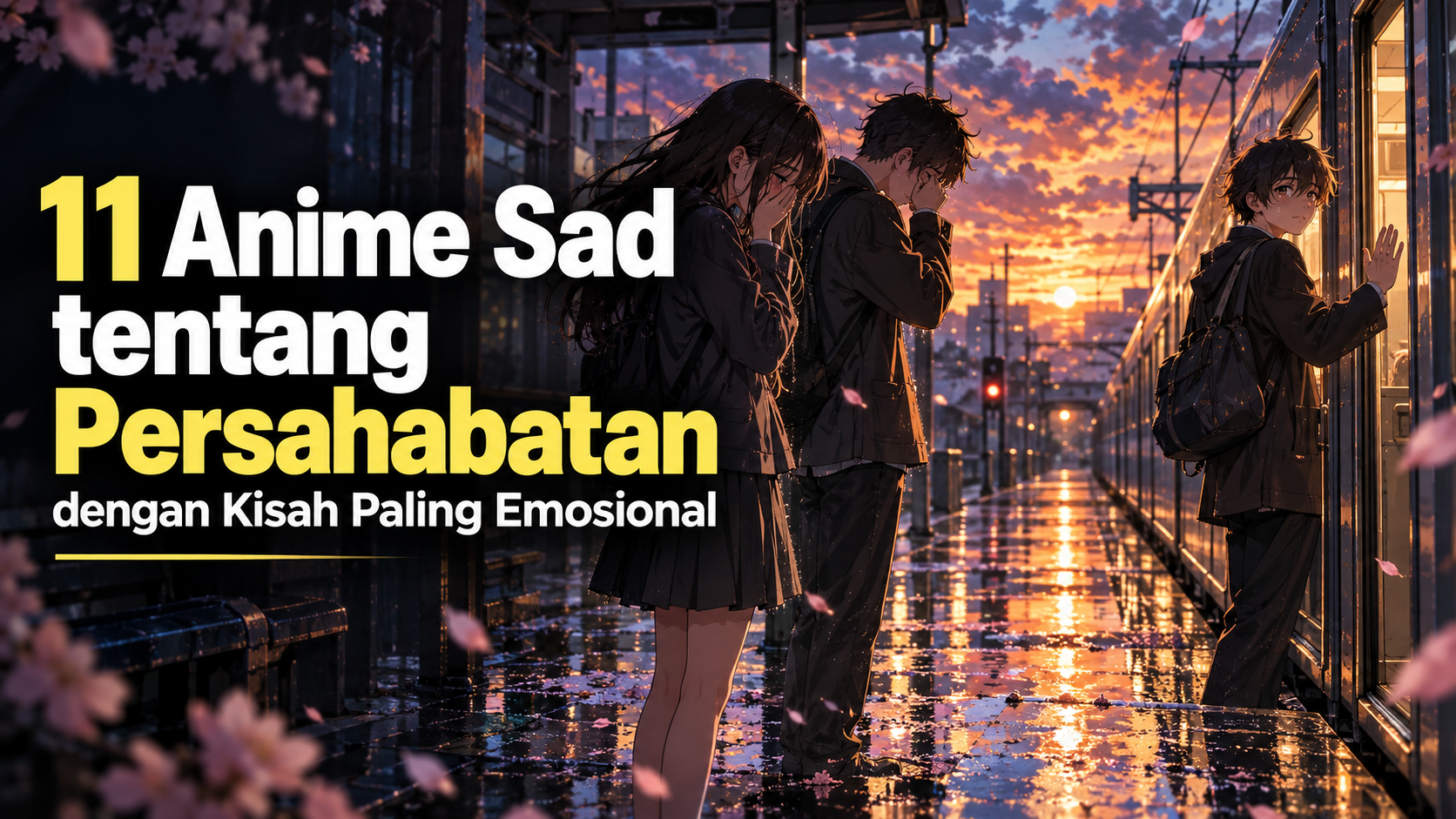 anime - 11 Anime Sad tentang Persahabatan dengan Kisah Paling Emosional