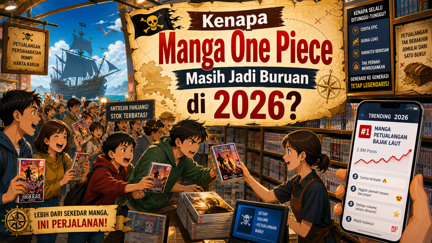 Kenapa Manga One Piece Masih Jadi Buruan di 2026? - onepiece
