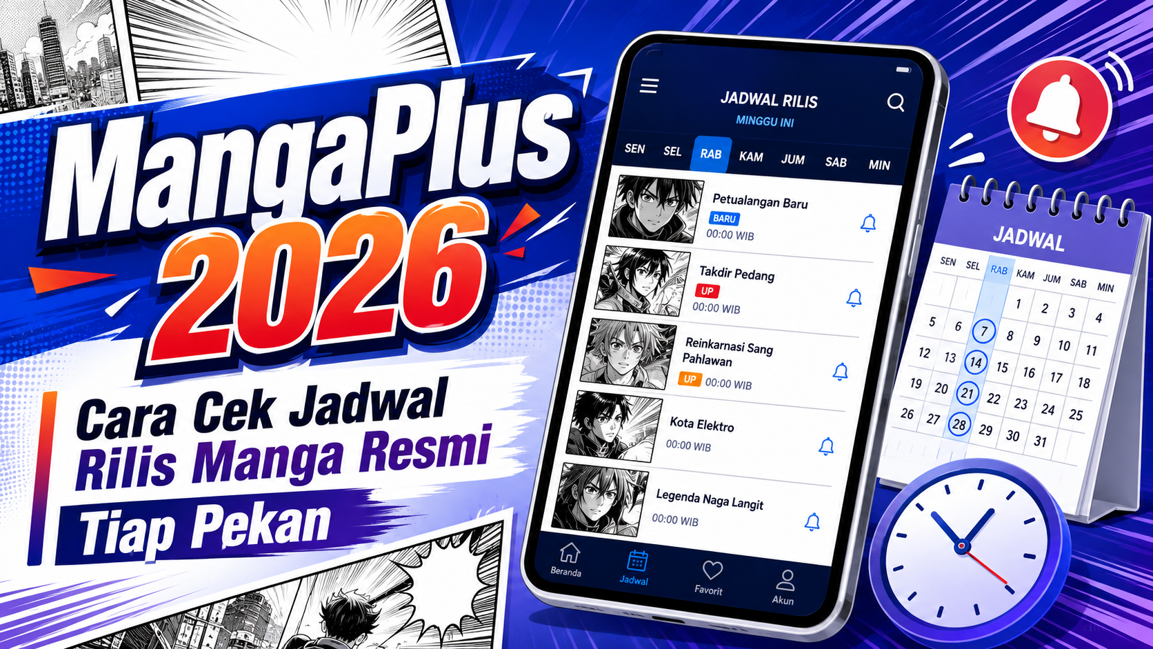 mangaplus - MangaPlus 2026: Cara Cek Jadwal Rilis Manga Resmi Tiap Pekan