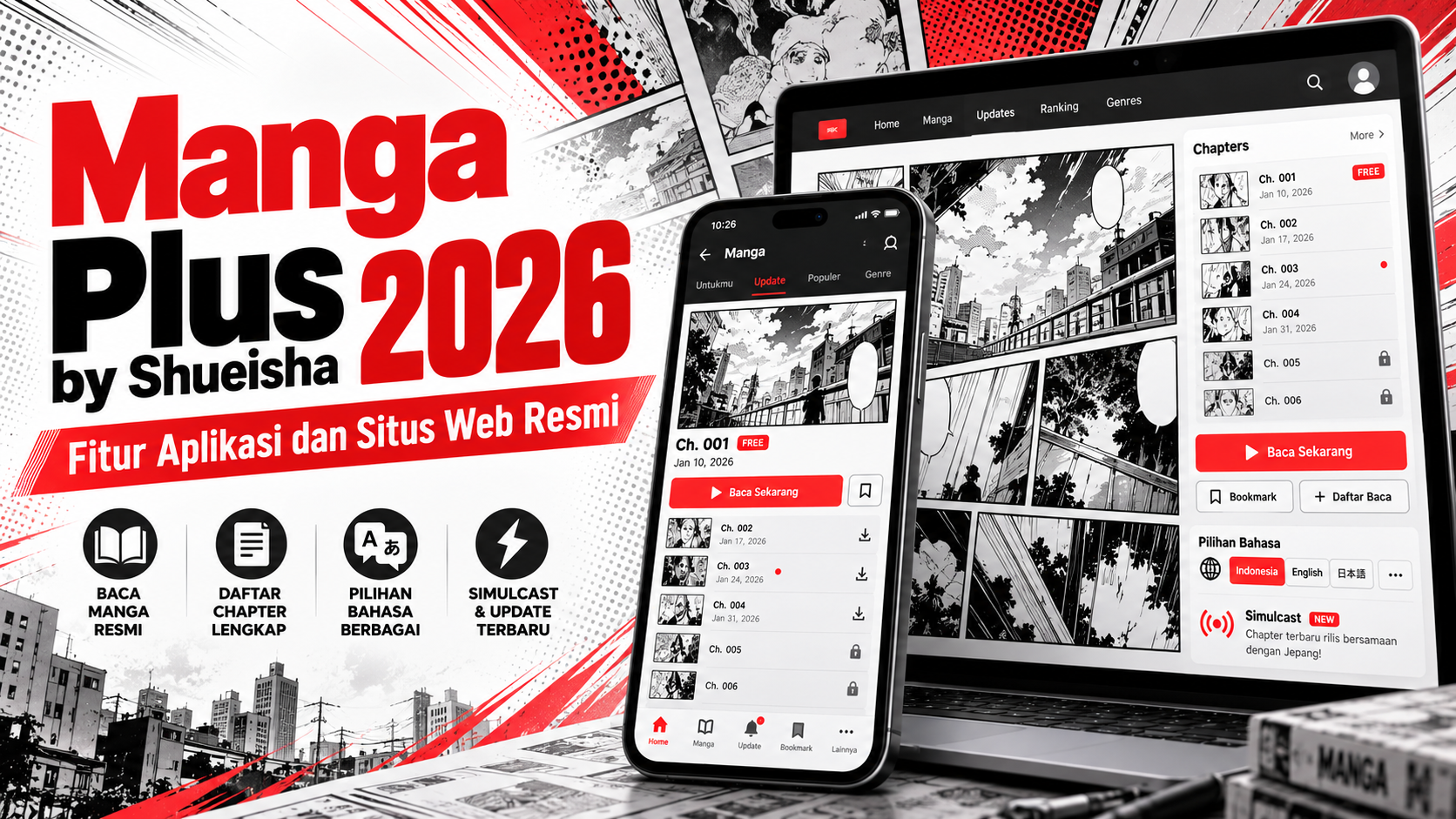 mangaplus - Manga Plus by Shueisha 2026: Fitur Aplikasi dan Situs Web Resmi